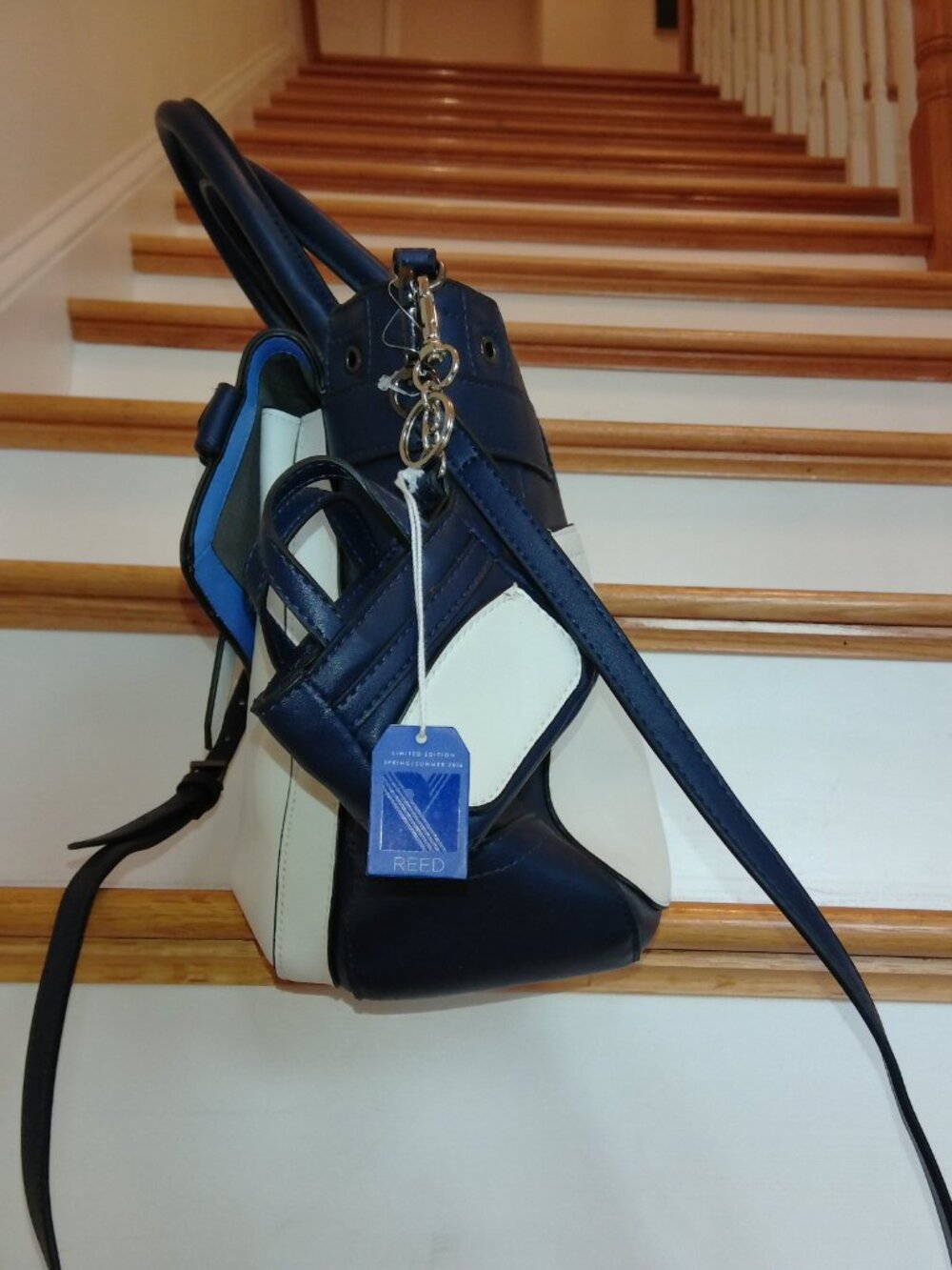 REED Boxer Belted Large Satchel w/Key Fob Charm NEW WITH TAGS! - Picture 9 of 11